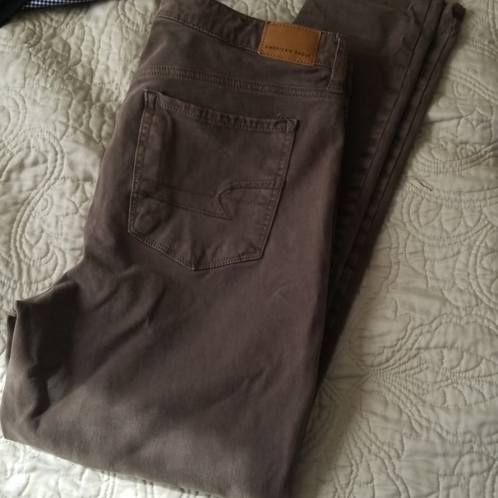 American Eagle Army Green Jeans